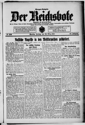Der Reichsbote vom 26.03.1915