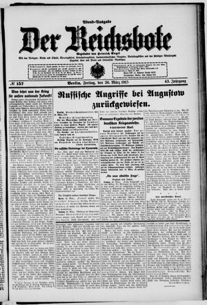 Der Reichsbote vom 26.03.1915