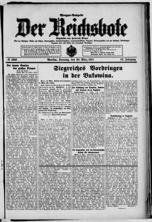 Der Reichsbote on Mar 28, 1915