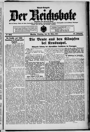 Der Reichsbote vom 30.03.1915