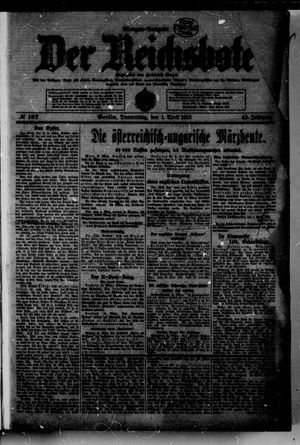 Der Reichsbote on Apr 1, 1915