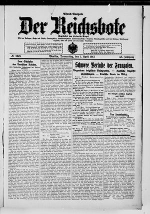 Der Reichsbote on Apr 1, 1915