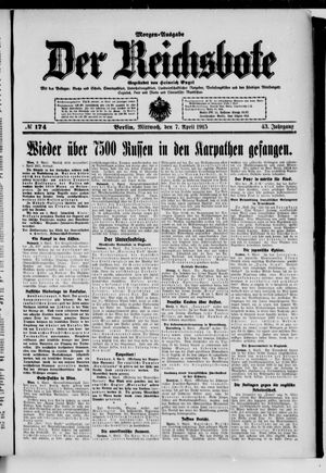 Der Reichsbote on Apr 7, 1915