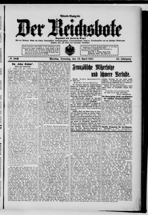 Der Reichsbote on Apr 13, 1915