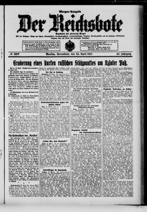 Der Reichsbote vom 24.04.1915