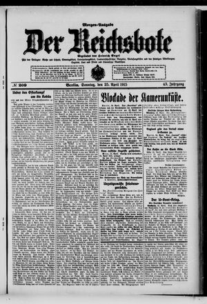 Der Reichsbote vom 25.04.1915
