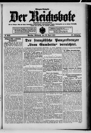 Der Reichsbote vom 28.04.1915