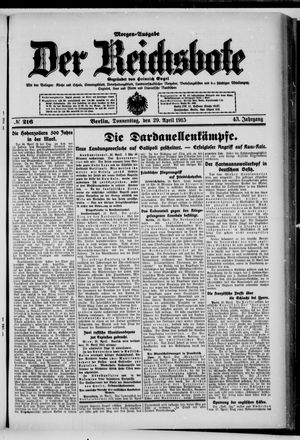 Der Reichsbote vom 29.04.1915