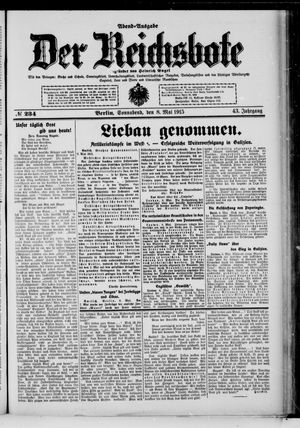 Der Reichsbote vom 08.05.1915