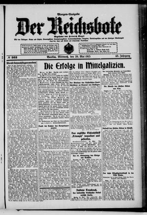 Der Reichsbote vom 26.05.1915