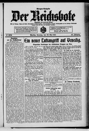 Der Reichsbote vom 30.05.1915