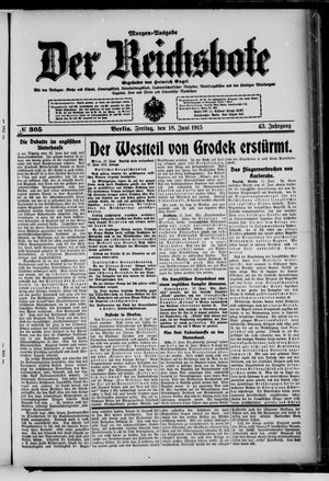 Der Reichsbote vom 18.06.1915