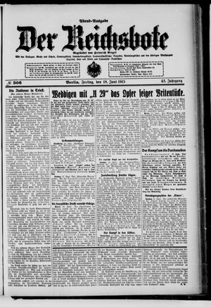 Der Reichsbote vom 18.06.1915