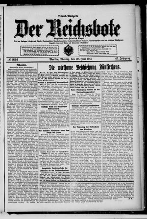 Der Reichsbote vom 28.06.1915