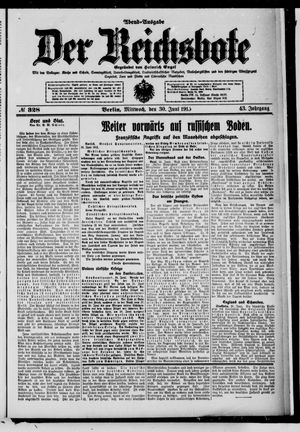 Der Reichsbote vom 30.06.1915