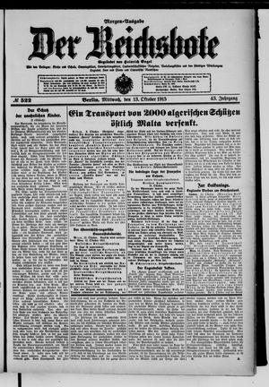 Der Reichsbote vom 13.10.1915