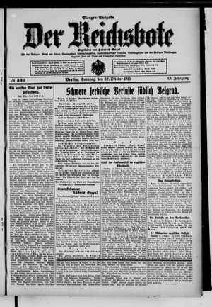 Der Reichsbote vom 17.10.1915
