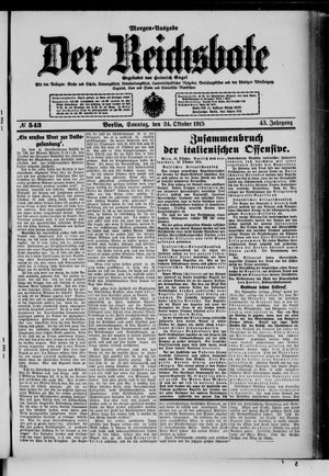 Der Reichsbote vom 24.10.1915