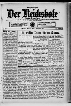 Der Reichsbote vom 08.11.1915