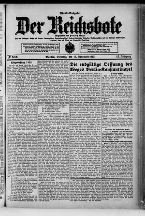 Der Reichsbote vom 16.11.1915