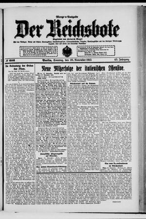 Der Reichsbote vom 28.11.1915