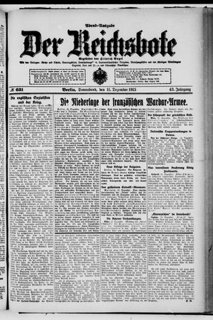 Der Reichsbote vom 11.12.1915