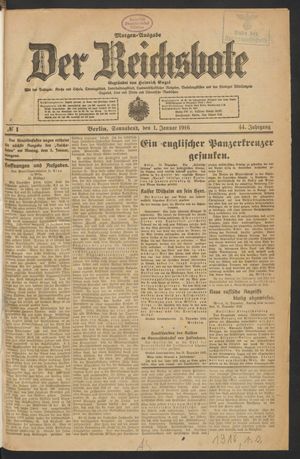 Der Reichsbote on Jan 1, 1916