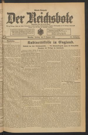 Der Reichsbote vom 07.01.1916
