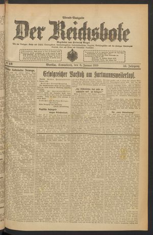 Der Reichsbote vom 08.01.1916