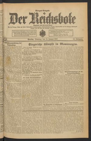 Der Reichsbote on Jan 11, 1916