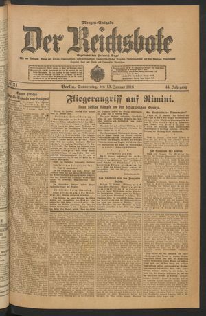 Der Reichsbote vom 13.01.1916