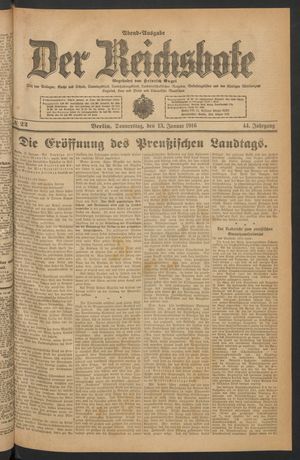 Der Reichsbote vom 13.01.1916