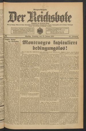 Der Reichsbote vom 18.01.1916