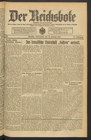 Der Reichsbote vom 12.02.1916