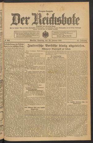 Der Reichsbote on Feb 20, 1916