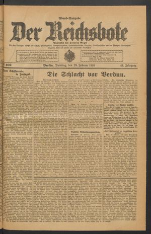 Der Reichsbote vom 29.02.1916