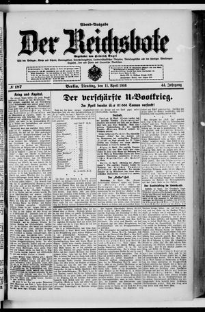 Der Reichsbote vom 11.04.1916