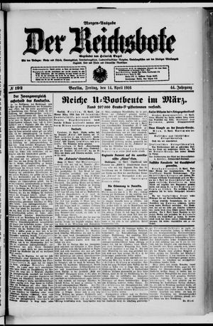 Der Reichsbote vom 14.04.1916