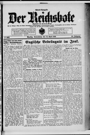 Der Reichsbote vom 15.04.1916