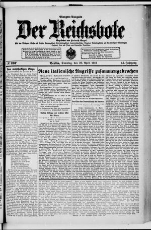 Der Reichsbote vom 23.04.1916