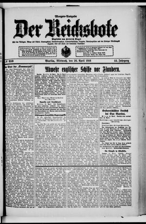 Der Reichsbote on Apr 26, 1916