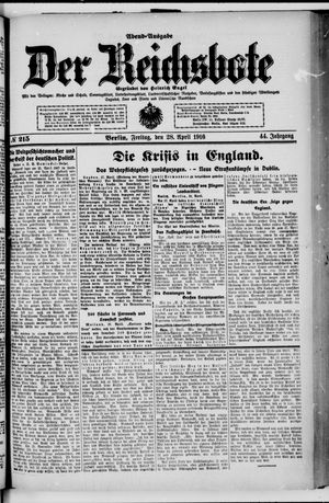 Der Reichsbote on Apr 28, 1916