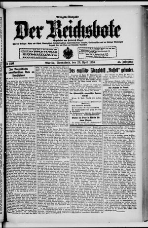 Der Reichsbote on Apr 29, 1916