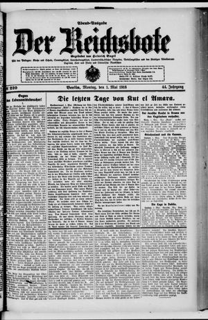 Der Reichsbote on May 1, 1916