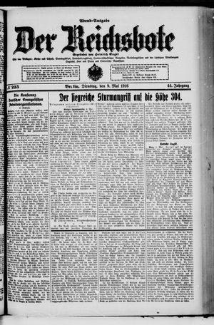 Der Reichsbote on May 9, 1916
