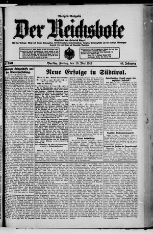Der Reichsbote vom 19.05.1916