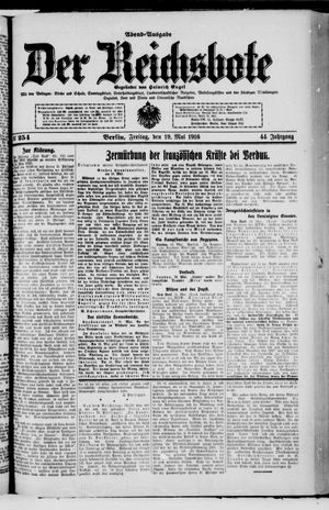 Der Reichsbote vom 19.05.1916