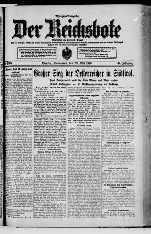 Der Reichsbote vom 20.05.1916