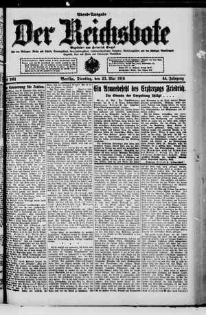 Der Reichsbote on May 23, 1916