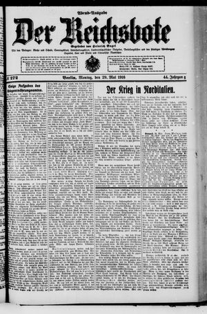 Der Reichsbote vom 29.05.1916